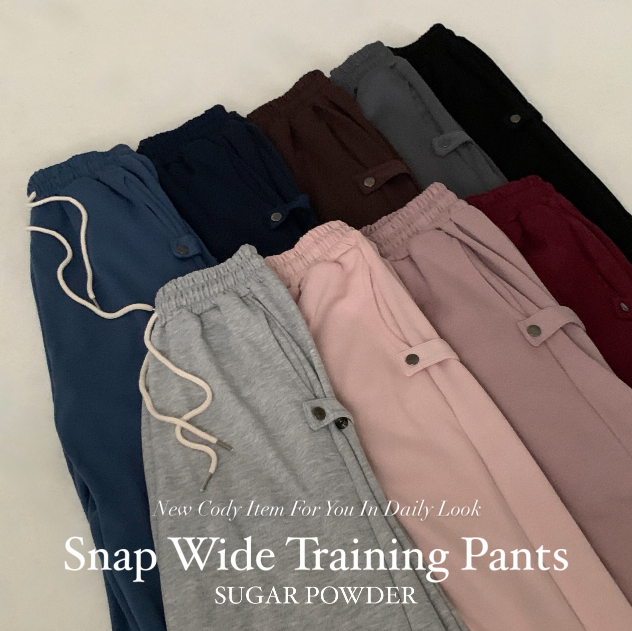 早秋預訂｜ 9色秋季新品!! 側按扣TRAINING PANTS