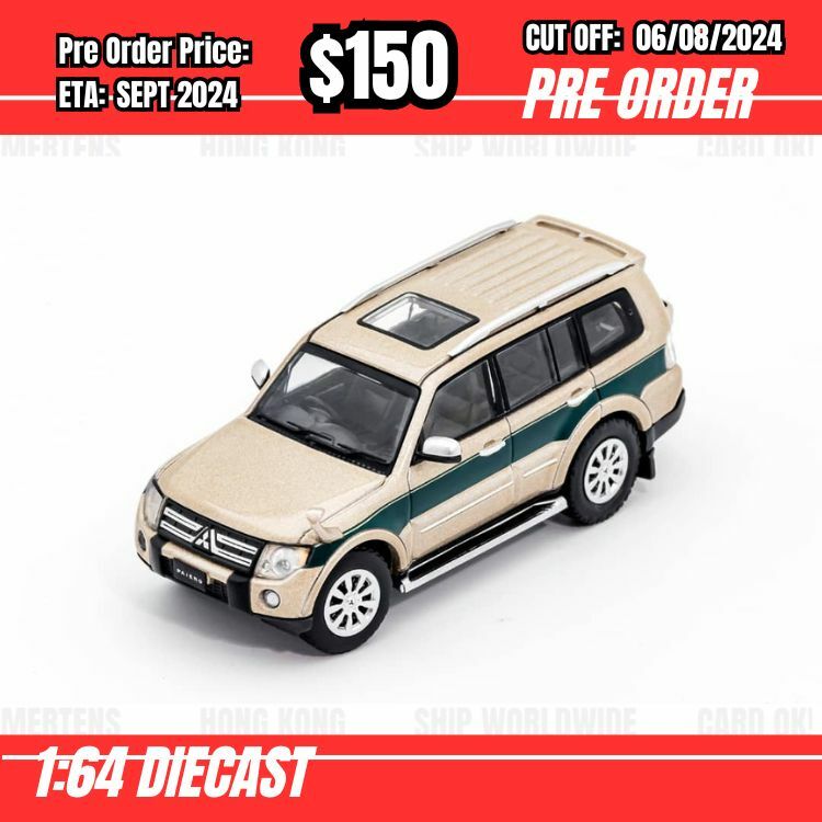 PO-$150 * Shadow PO * 1:64 Mitsubishi Pajero V97 Gold RHD [OD28/07]
