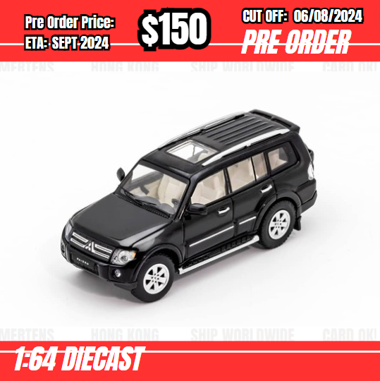 PO-$150 * Shadow PO * 1:64 Mitsubishi Pajero V97 Black LHD [OD28/07]