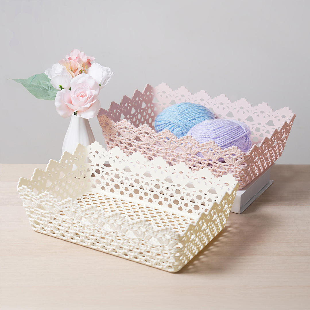 花卉圖形收納盒/34.3x10.2x23.5cm