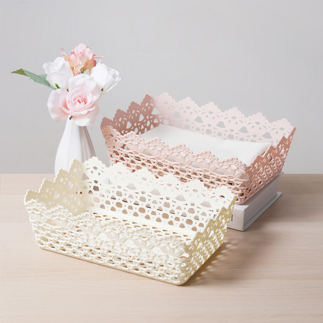 花卉圖形收納盒/29.5x9.5x19.5cm