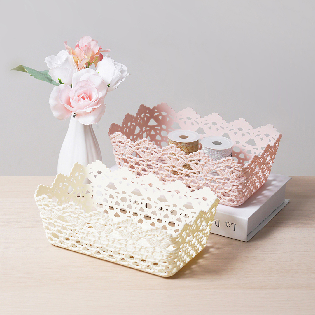 花卉圖形收納盒/24.5x9.2x15.1cm