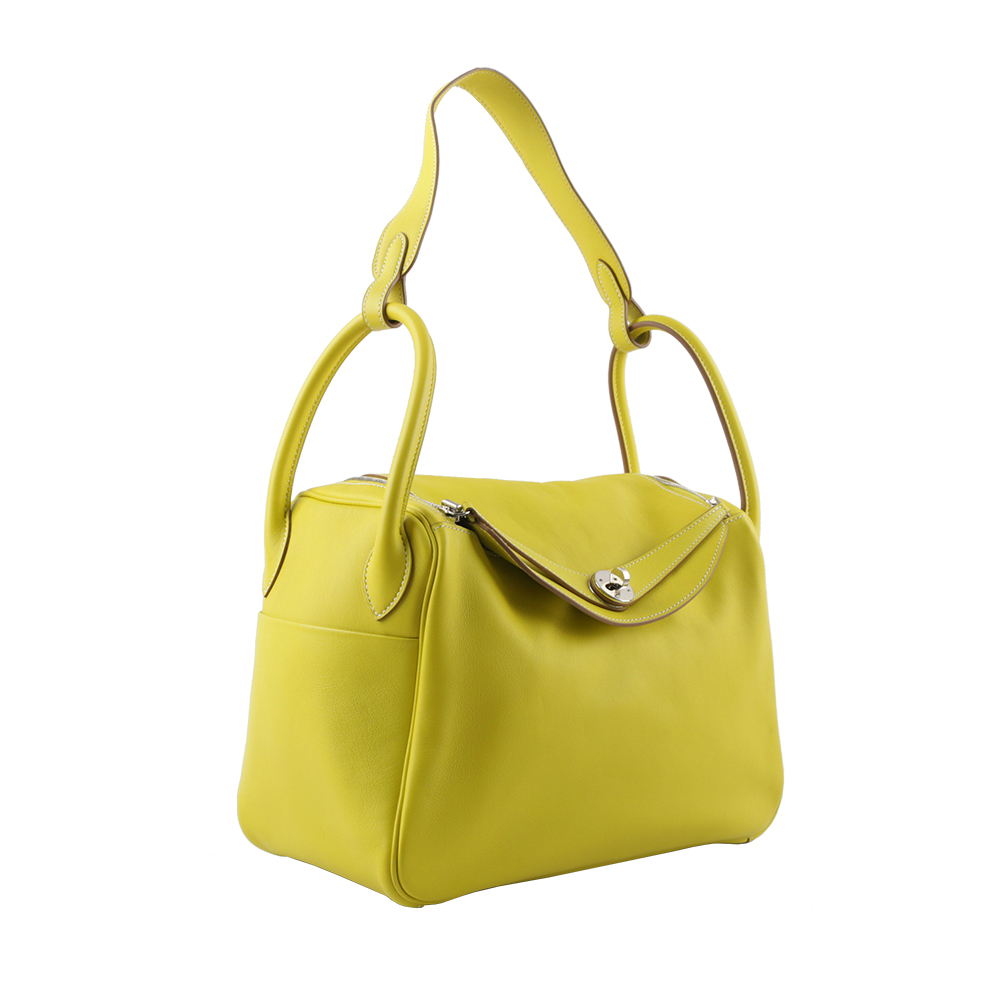 【Hermès】銀釦 SWIFT皮 Lindy 30cm
