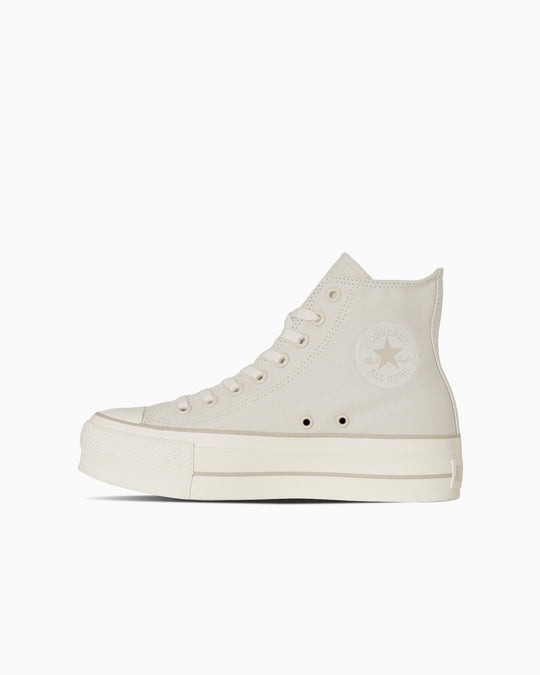 限時特價預購┃日本店鋪限定 CONVERSE ALL STAR Ⓡ LIFTED HI 帆布 厚底 灰白 高筒