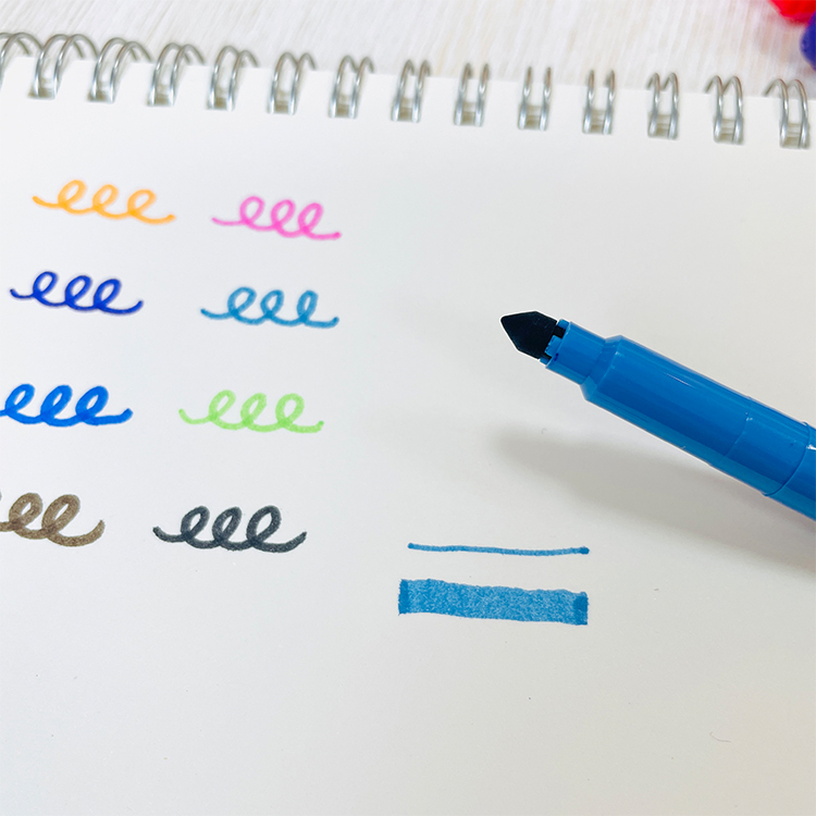 【PENROTE筆樂】柴語錄-航海圖12色海綿頭可水洗彩色筆