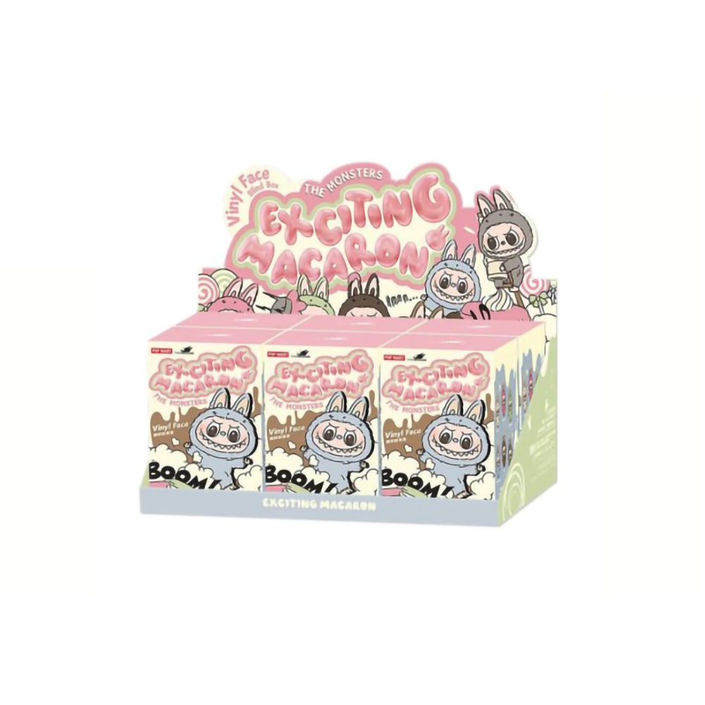 Labubu 心動馬卡龍 糖膠臉盲盒公仔 PPMT-2310-0069