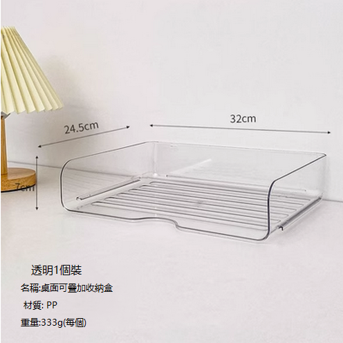 Hot recommended desktop transparent storage box (transparent one pack)