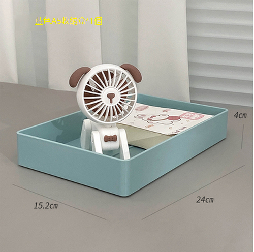 Hot recommended desktop storage box (blue-A5 storage box)