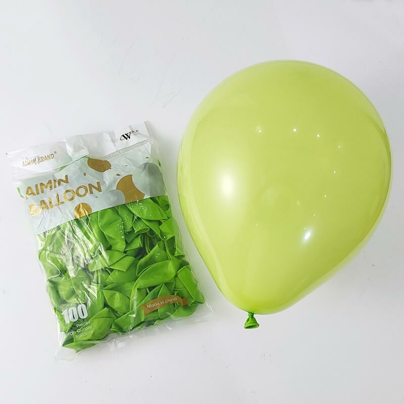 熱推節日派對裝飾場景佈置氣球(果綠色100個）