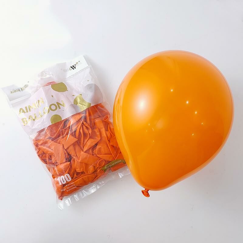 熱推節日派對裝飾場景佈置氣球(橘色100個）
