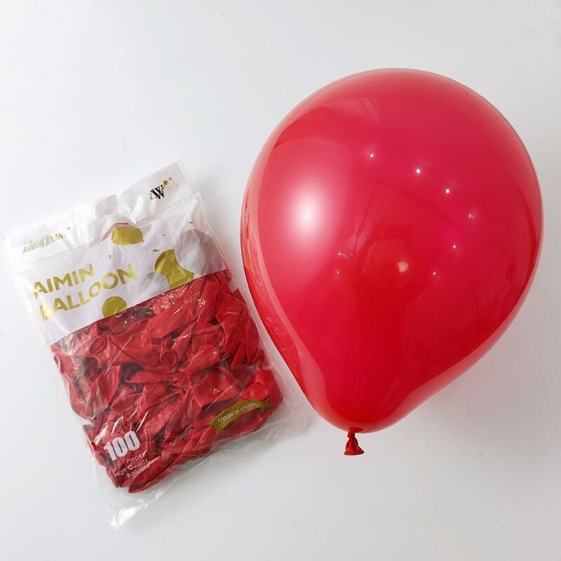 熱推節日派對裝飾場景佈置氣球(紅色100個）