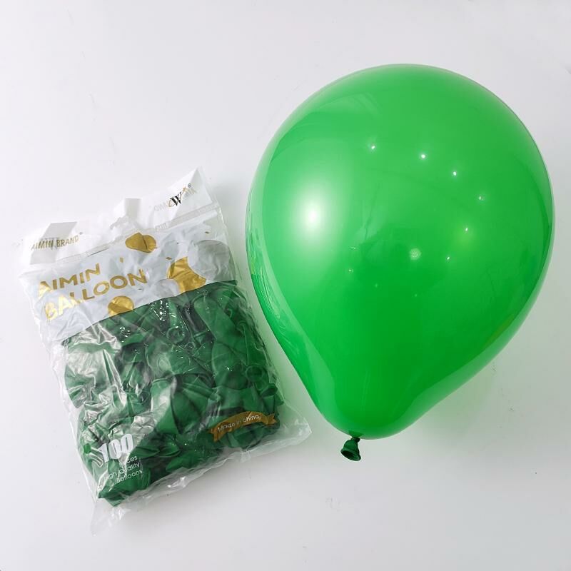 熱推節日派對裝飾場景佈置氣球(深綠色100個）
