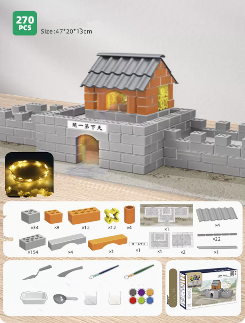 Hot recommended educational assembly toys (Shanhaiguan) (Specification: 47*20*13CM)