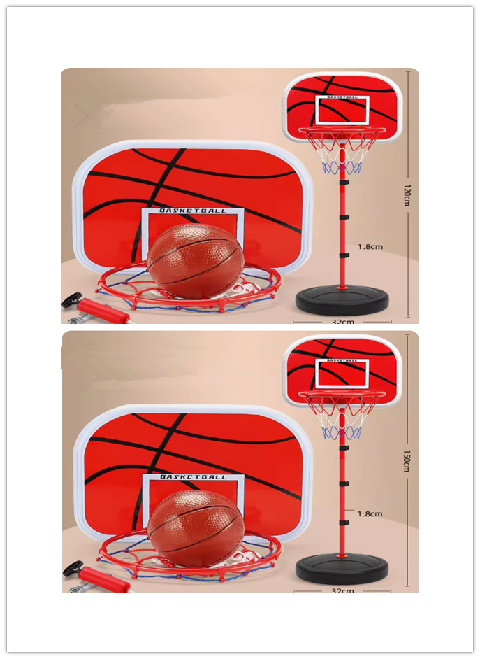 The popular liftable shooting frame (1 ball + pump + wrench) (Specification: 120/150*32*1.8CM) (please contact customer service to confirm the delivery size after placing the order)