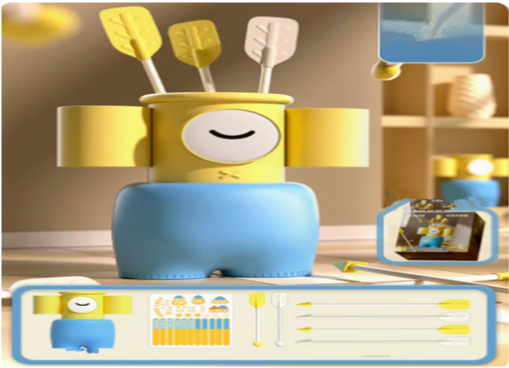 Popular gift box version-Wish Throwing Pot (yellow) (arrows 4 long and 2 short) (Specification: 27*25*15CM)