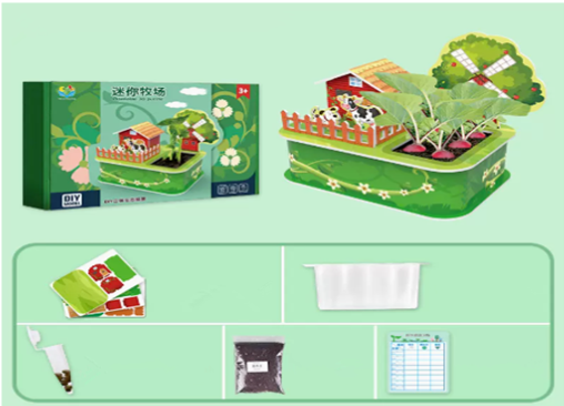 The popular three-dimensional puzzle of Miss You Planting (Fun Miss You Orchard) (Specification: 28*18.3*5.5CM)