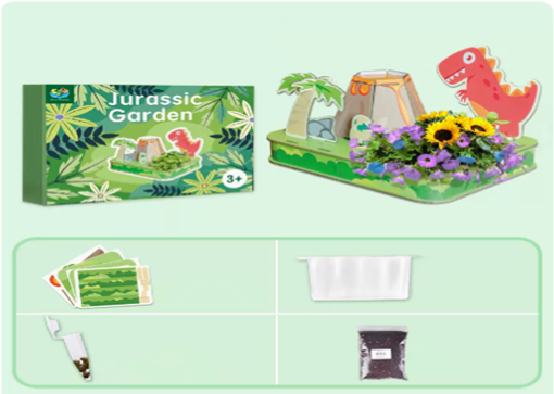 The popular three-dimensional jigsaw puzzle (dinosaur garden) (specification: 30.9*23.9*4.9CM)
