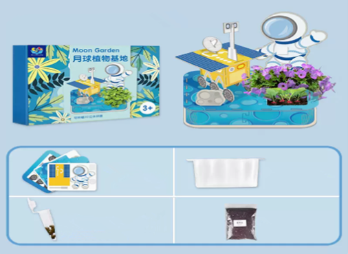 New three-dimensional puzzle for you to plant (space garden) (specification: 30.9*23.9*4.9CM)