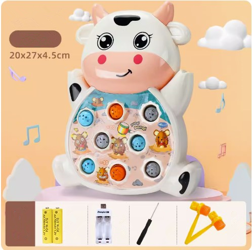 New cartoon whack-a-mole machine (Han Han Niu) (rechargeable version) (Specifications: 20*27*4.5CM)