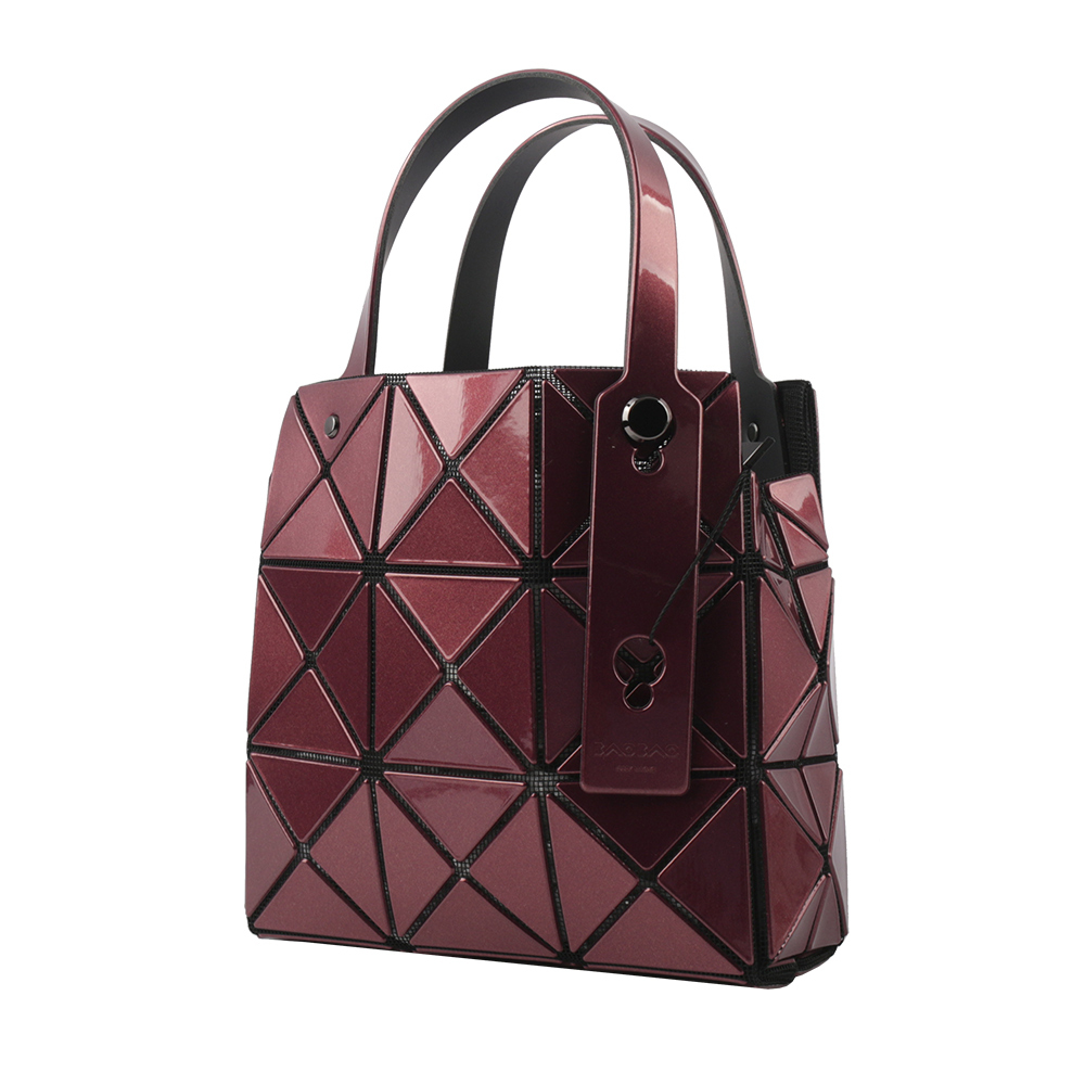 【ISSEY MIYAKE三宅一生】BAO BAO CARAT-2 3X3 亮面金屬色手提小方盒