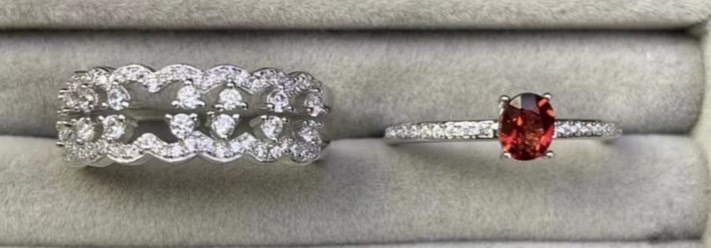 溱姐放漏-鴿血红石榴石戒指