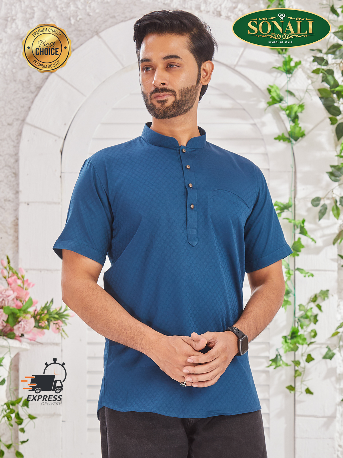 [READY STOCK] Sonali Premier Quality Men's Top / Traditional Men's Wear Jippa - Q1918