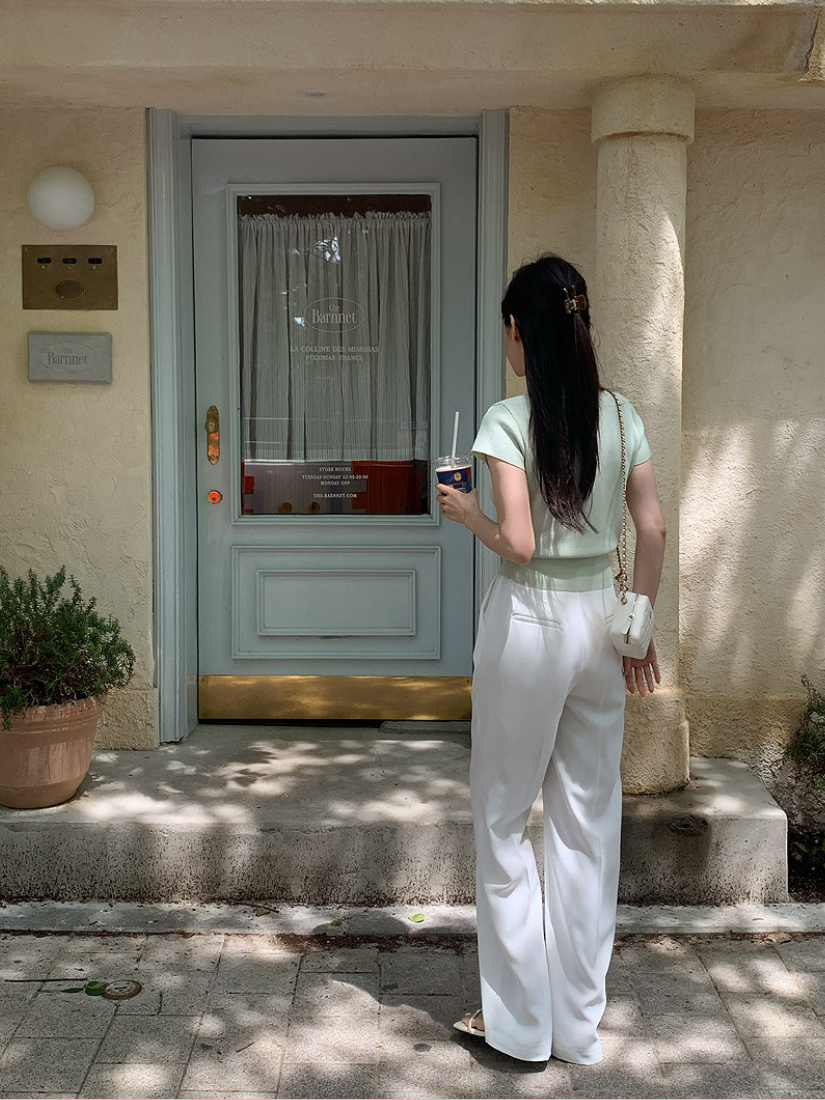 知性垂墜西裝褲 [ 黑 / S ]