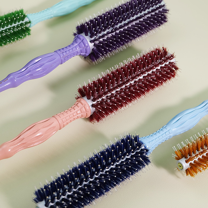 彩色系鬃毛圓梳2304