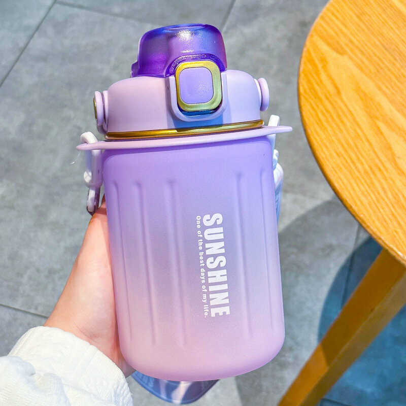 熱推便攜防摔水樽(木槿紫  1000ML）
