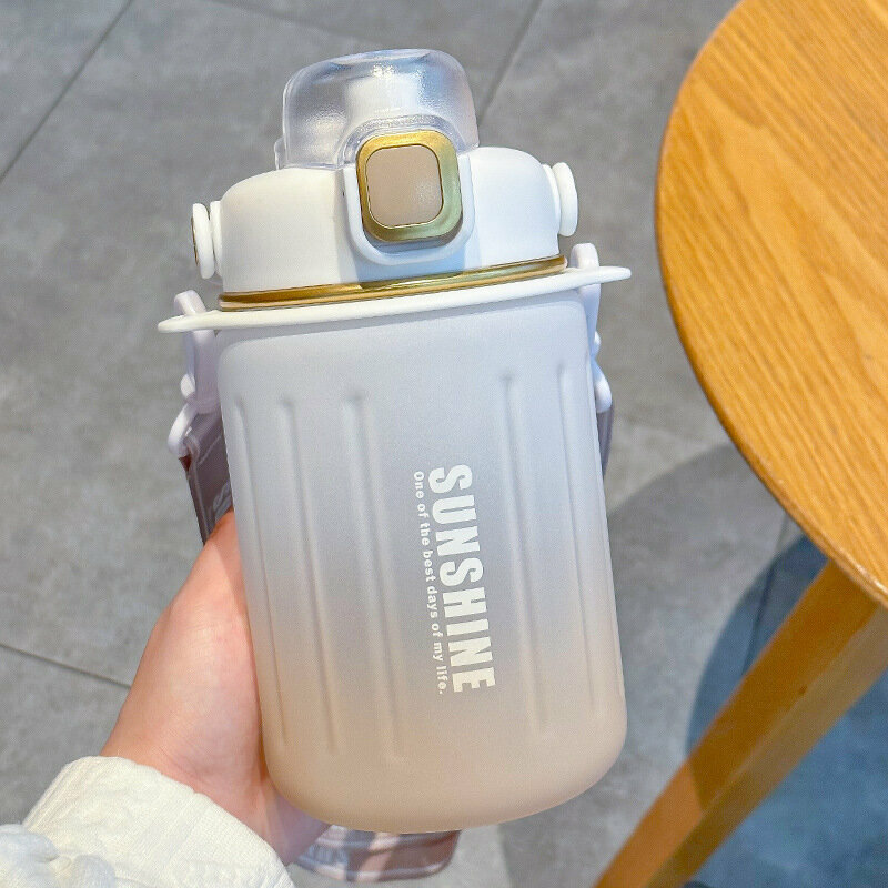 熱推便攜防摔水樽(梔子白  1000ML）