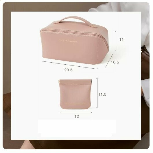 Hotly recommended travel cosmetics toiletry storage bag (rose pink [large capacity, partitioned makeup storage]