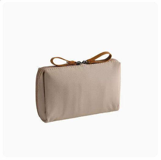 Hot recommendation portable travel cosmetics storage bag (khaki [small size]