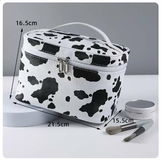 Hotly recommended portable cosmetic bag storage bag [large square handheld model]