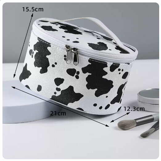 Hotly recommended portable cosmetic bag storage bag [portable oval handheld model]