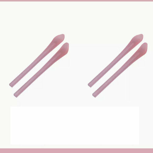 Hot Recommended [2 Pairs Pack] Silicone Ear Hook Holders for Glasses (Light Pink - Lens Cloth Included)