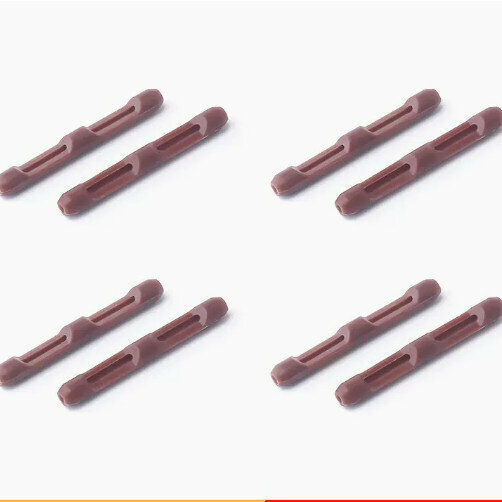 Hot Recommendation [Pack of 4] Silicone Ear Hook Snap Holders for Glasses (Brown - Lens Cloth Included)