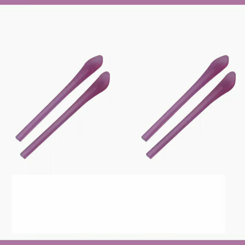 Hot Recommendation [2 Pairs Pack] Silicone Ear Hook Holders for Glasses (Violet - Lens Cloth Included)