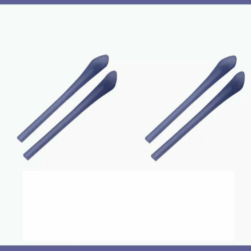 Hot Recommendation [2 Pairs Pack] Silicone Ear Hook Holders for Glasses (Deep Purple Transparent - Lens Cloth Included)