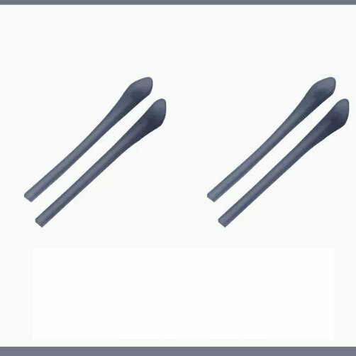 Hot Recommended [2 Pairs Pack] Silicone Ear Hook Holders for Glasses (Transparent Purple Gray - Lens Cloth Included)