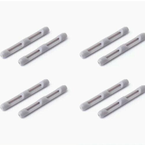 Hot Recommendation [Pack of 4] Silicone Ear Hook Snap Holders for Glasses (Gray - Lens Cloth Included)