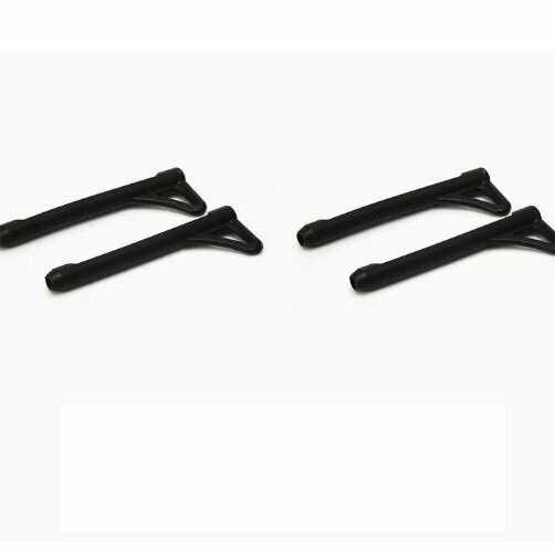 Hot Recommended [2 Pairs Pack] Silicone Ear Hook Holders for Glasses (Triangular Anti-Slip Leg Covers Black - Comes with Glasses Cloth)