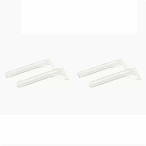 Hot recommendation [2 pairs set] Silicone ear hook holders for glasses (triangular non-slip leg covers, transparent - glasses cloth included)