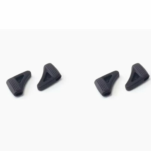 Hot Recommended [2 Pairs Pack] Silicone Ear Hook Holders for Glasses (Black - Lens Cloth Included)
