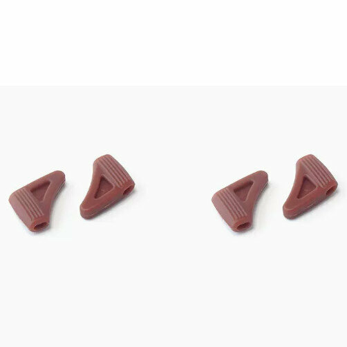 Hot Recommended [2 Pairs Pack] Silicone Ear Hook Holders for Glasses (Brown - Lens Cloth Included)