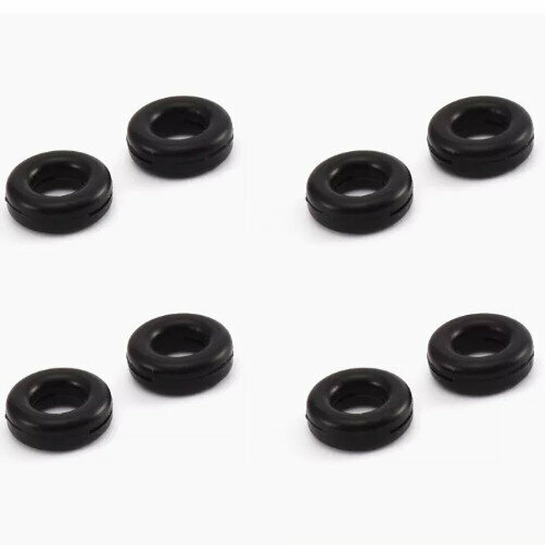 Hot Recommendation [Pack of 4] Anti-slip ear hook holders for glasses (circle black (glass cloth included))