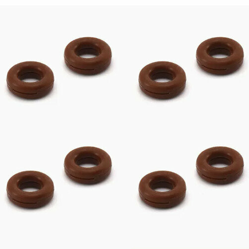 Hot Recommendation [Pack of 4] Anti-slip ear hook holders for glasses (circle brown (glass cloth included))