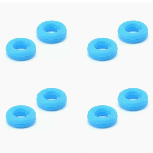 Hot Recommendation [Pack of 4] Anti-slip ear hook holders for glasses (circle blue (glass cloth included))