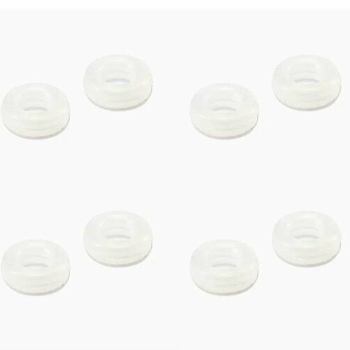 Hot Recommendation [Pack of 4] Anti-slip ear hook holders for glasses (circle transparent color (glass cloth included))
