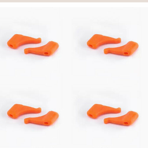 Hot style [4 pairs set] anti-slip ear hook holder for glasses (F20 anti-slip cover for glasses-orange)