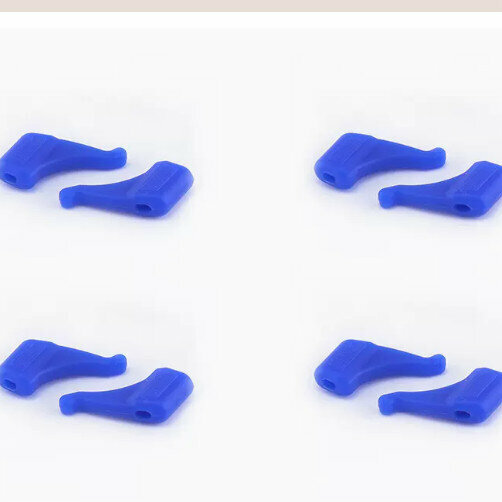 Hot Style [4 Pairs Pack] Anti-slip Ear Hook Holders for Glasses (F20 Anti-slip Cover for Glasses - Dark Blue)